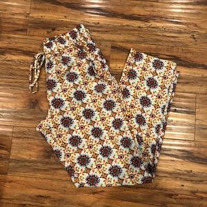 Floral silk trousers from Paris!